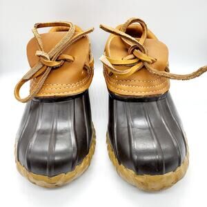 Cabela's Duck Boots Brown Tan Beige Low-Top  Shoes Waterproof Lace-up Women's 6